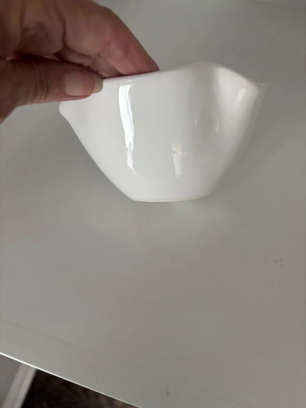 Never used Crate and Barrel White Ruffle Chip & Dip set